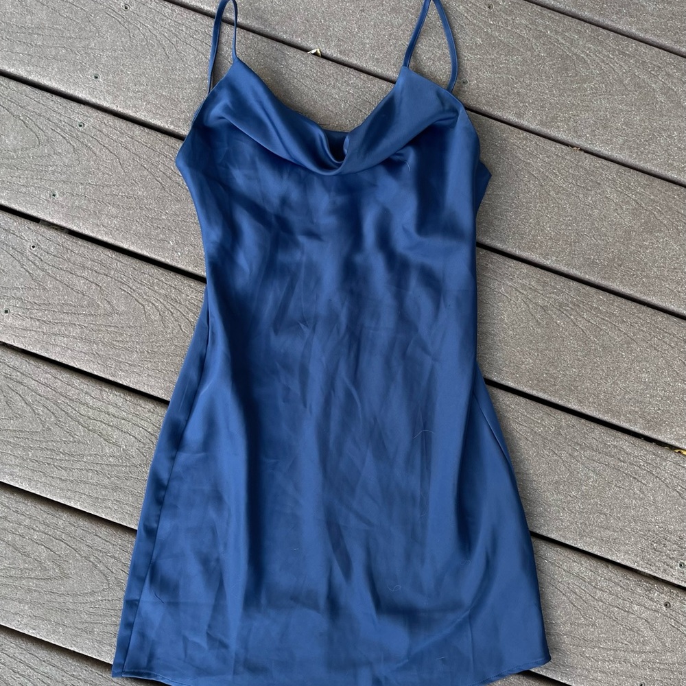 Urban Outfitters Navy Slip Dress
